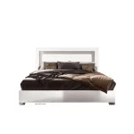Nowoczesne łóżko 180 Kolekcja Marmurowa biała