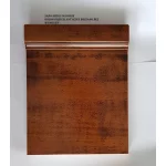 Kredens szklany,witryna niska drewniana 2D DIUNA 9083 orzechowo-złoty