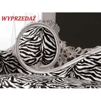 Leżanka Barocco zebra/folia srebrna wyprzedaż