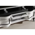 Stolik tv 3D drewniany DIUNA "9040" biało-czarny
