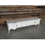 Stolik tv 4D drewniany DIUNA 9050 biały przetarty