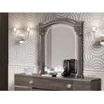 Klasyczny zestaw do sypialni Bona/160 panel/kom3s brązowo-srebrna oferta specjalna