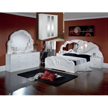 Klasyczna sypialnia z szafą 4D ADA  biała
