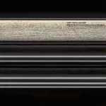 Klasyczny stół drewniany rozkładany "311" czarno-srebrny