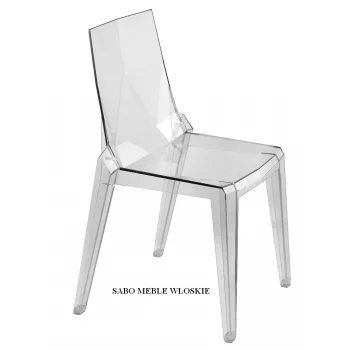 Krzesło 0102 przeźroczyste neutralne