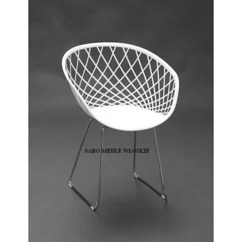 Krzesło 0106 metal białe
