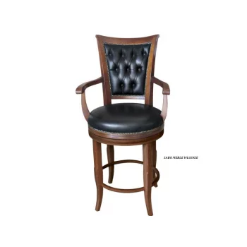Krzesło barowe obrotowe"SG015B"orzechowy