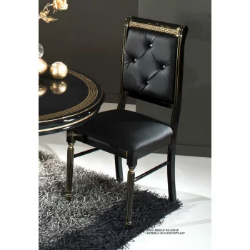 Krzesło Enora/Posela kryształki czarne