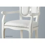 Krzesło z podłokietnikiem Gritte/TK biale