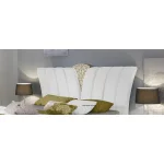 Łóżko SILVIA/160 biało-złote