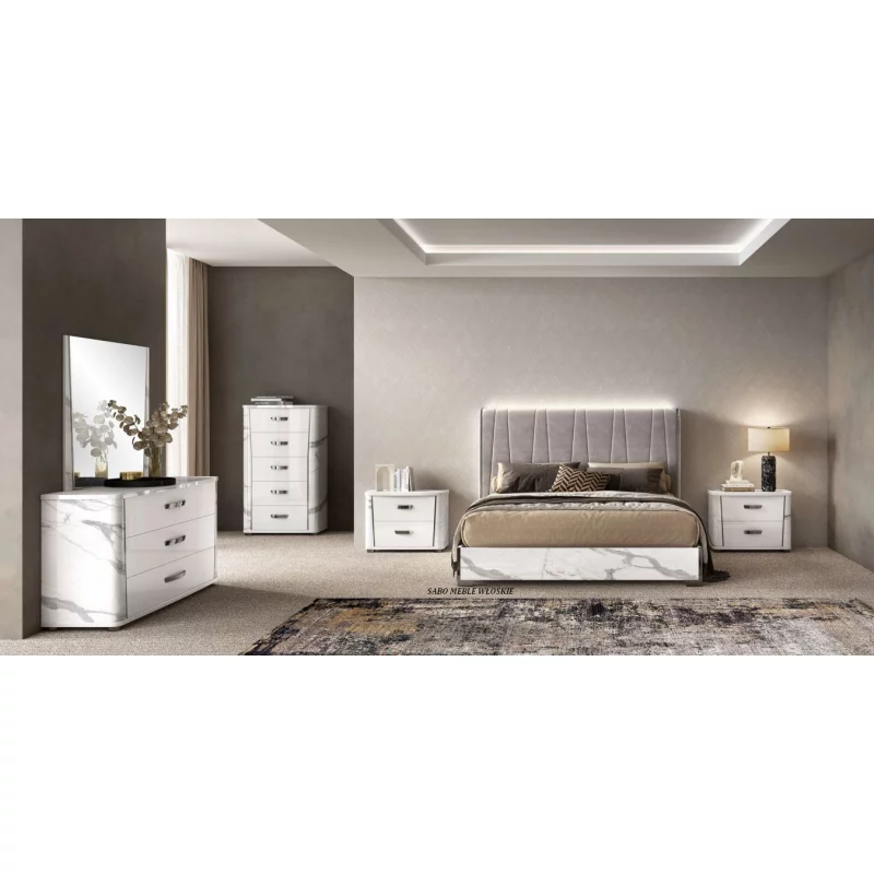 Sypialnia Carrara/180 biała