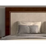 Łóżko IVO/180 tapicerowane orzechowe