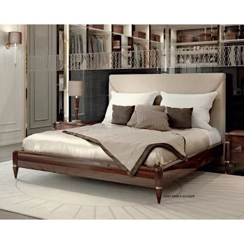 Luksusowe łóżko Kolekcja Ovale/180 orzechowe