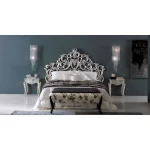 Luksusowe łóżko Wenecja/A2119/180 srebrne