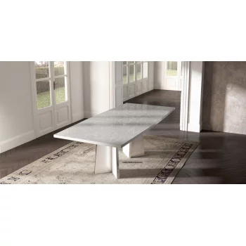 stół prostok.rozkładany 180 Kolekcja Marmurowa biały