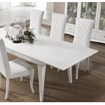 Stół rozkł.+4 krzesła JULIA/SW biały